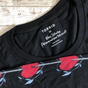 Torrid Long sleeve with heart print